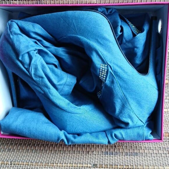 Cape Robbin Baggy Denim High Heel Pantaboots New! - Picture 5 of 6